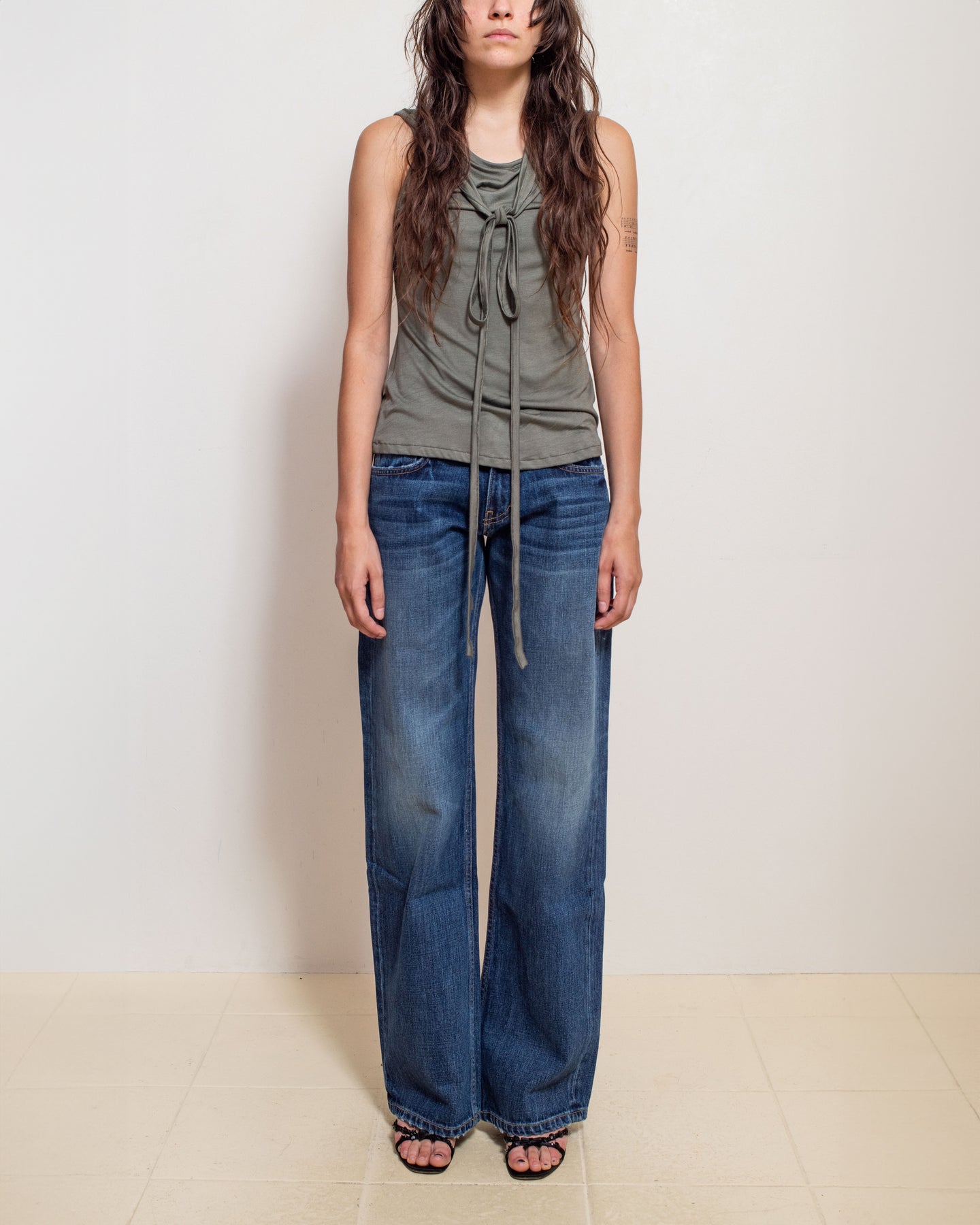 Sailor Tank Top in Olive